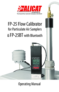 Thumbnail of document Manual - FP-25 Flow Calibrator